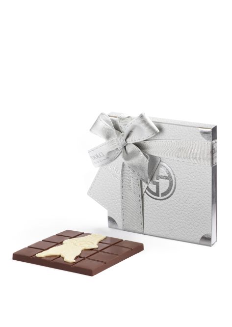 Cioccolato fondente 63% con orso 70g Natale 