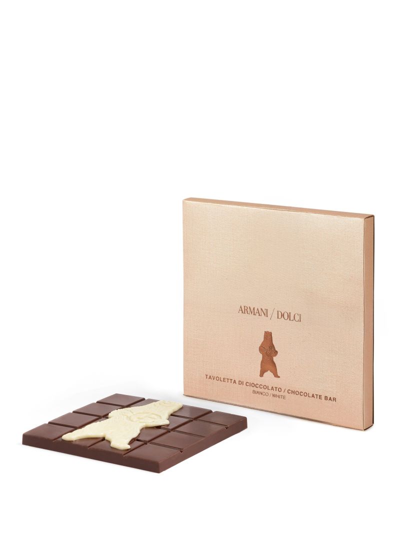 Cioccolato fondente con orso di cioccolato bainco 70g